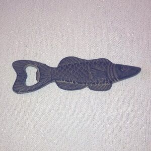 Cast iron fish bottle opener